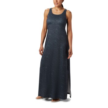 Columbia PFG Freezer Maxi, Vestidos Negros Para Mujer | 746058-TNO